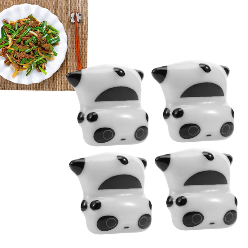 Chopstick Rest Ceramic - Panda Chopstick Rest Crafts Tableware Creative