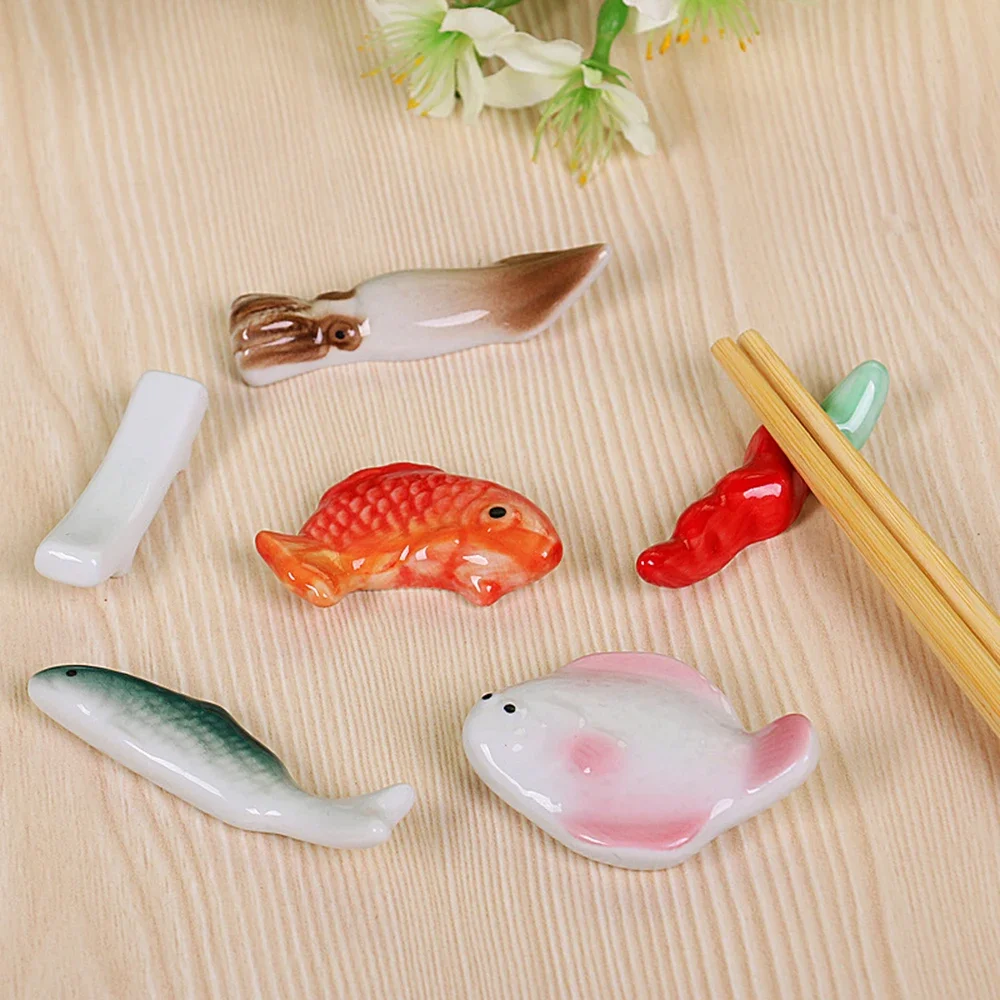 Chopstick Rest Ceramic - Fish-Shape Ceramic Chopsticks Holder Spoon Fork