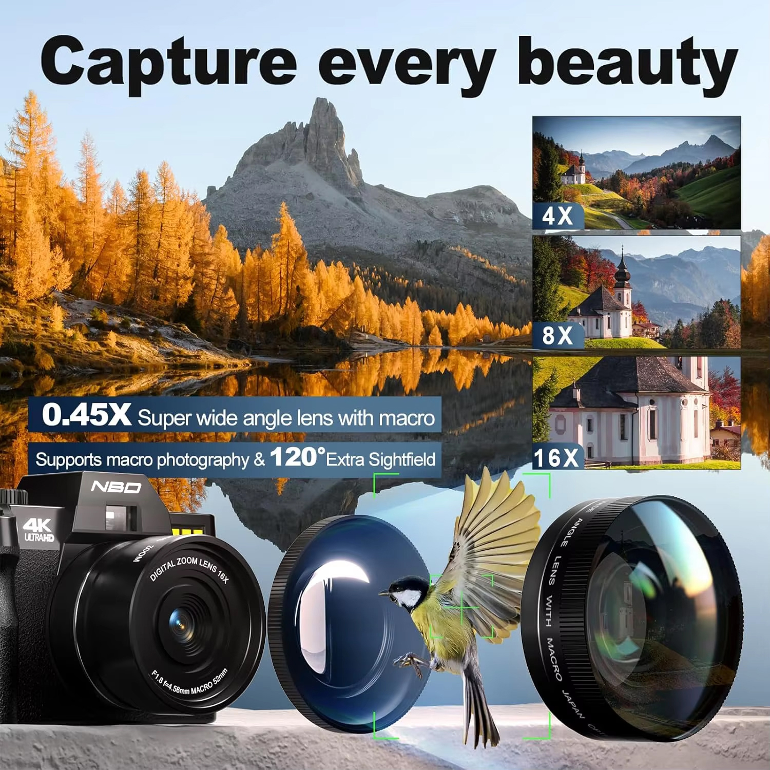 NBD S100F 48MP 4K Digital Came - Japanese Lifestyle Vlog ulasan dan harga