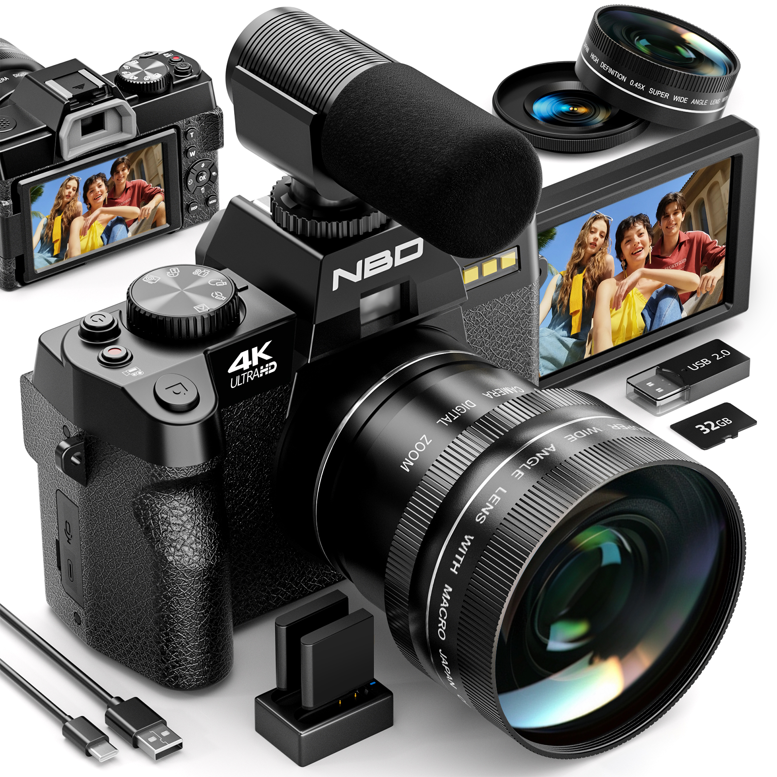 NBD S100F 48MP 4K Digital Came - Japanese Lifestyle Vlog ulasan dan harga