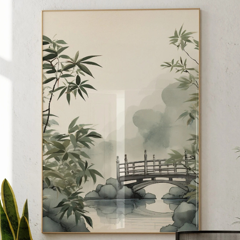Japandi Wall Art Minimal Botan - Japanese Minimalist Lifestyle ulasan dan harga