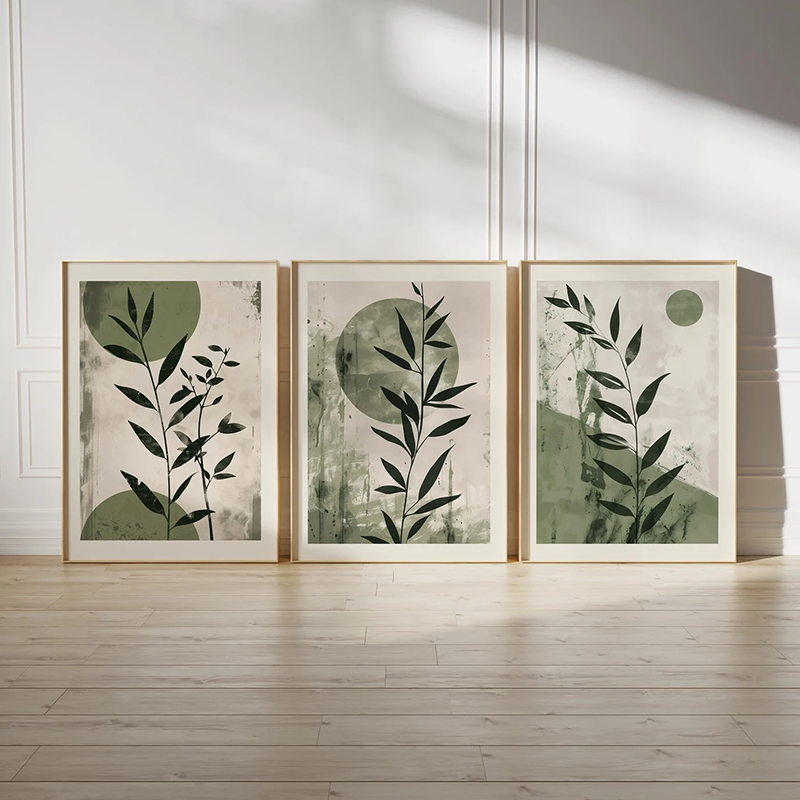 3PCS Japandi Wall Art Set   Mi - Japanese Minimalist Lifestyle ulasan dan harga