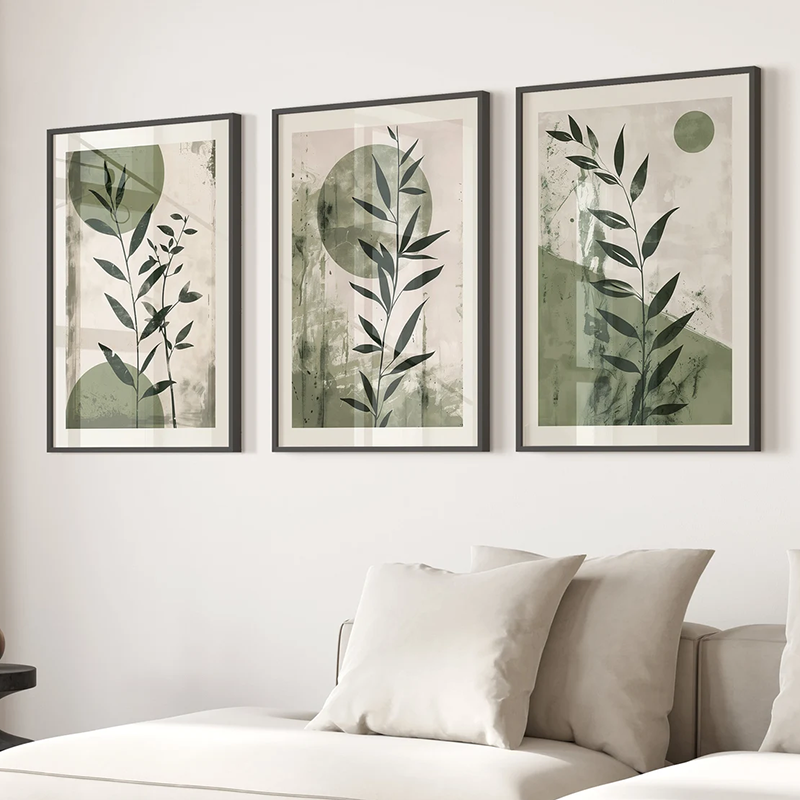 3PCS Japandi Wall Art Set   Mi - Japanese Minimalist Lifestyle ulasan dan harga