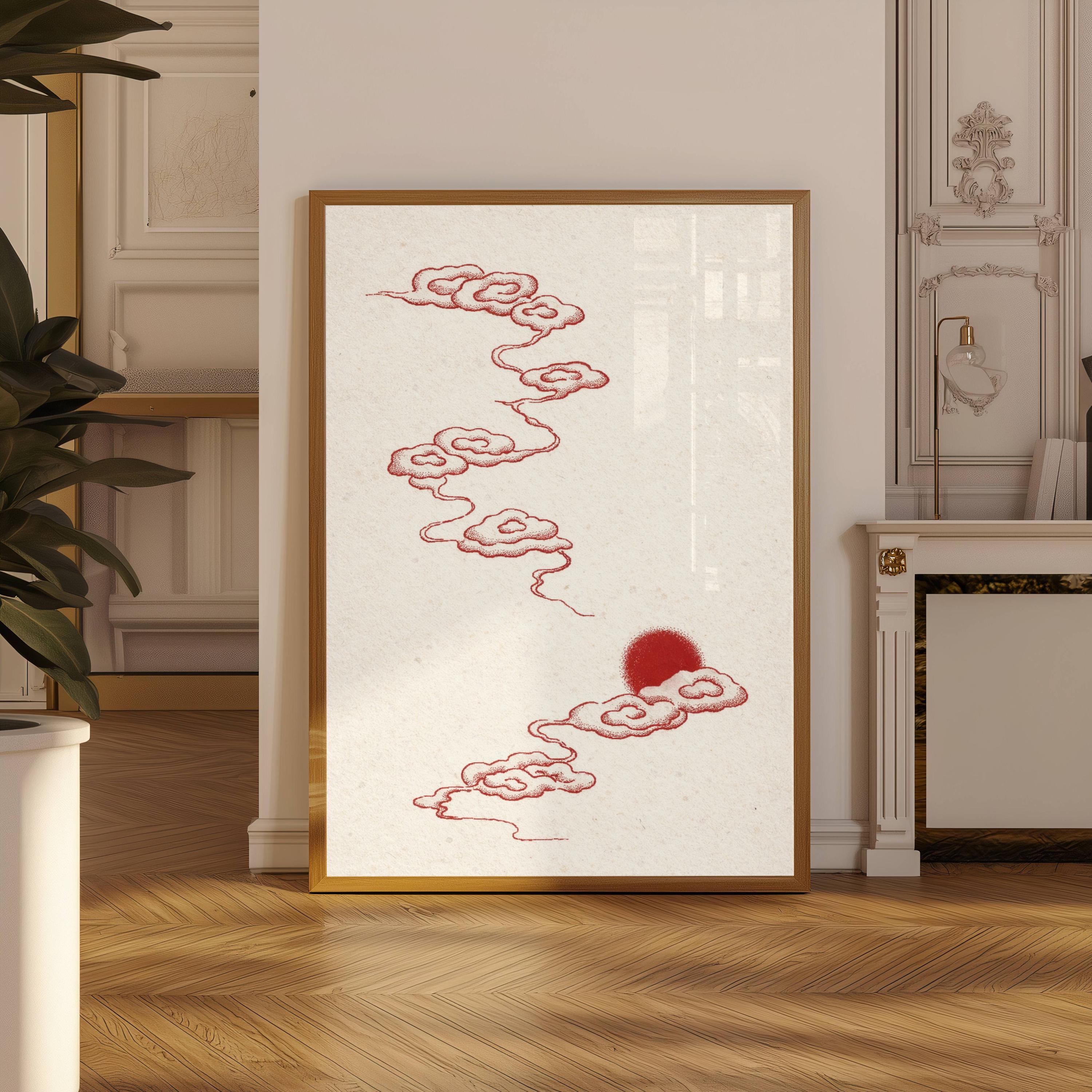 Japanese Ink Tree Poster Wabi  - Japanese Minimalist Lifestyle ulasan dan harga