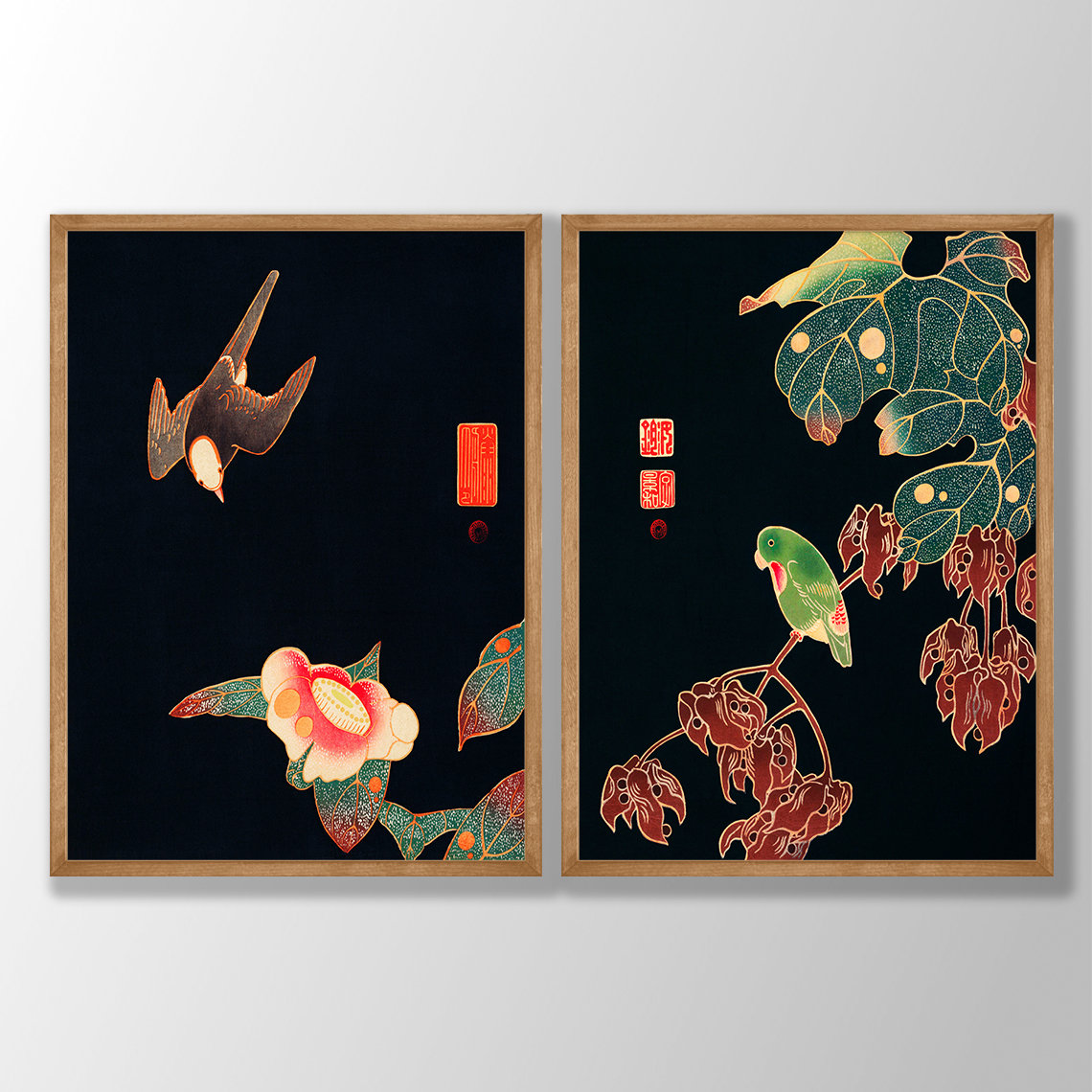 2pcs Japanese Retro Woodcut Bi - Japanese Minimalist Lifestyle ulasan dan harga