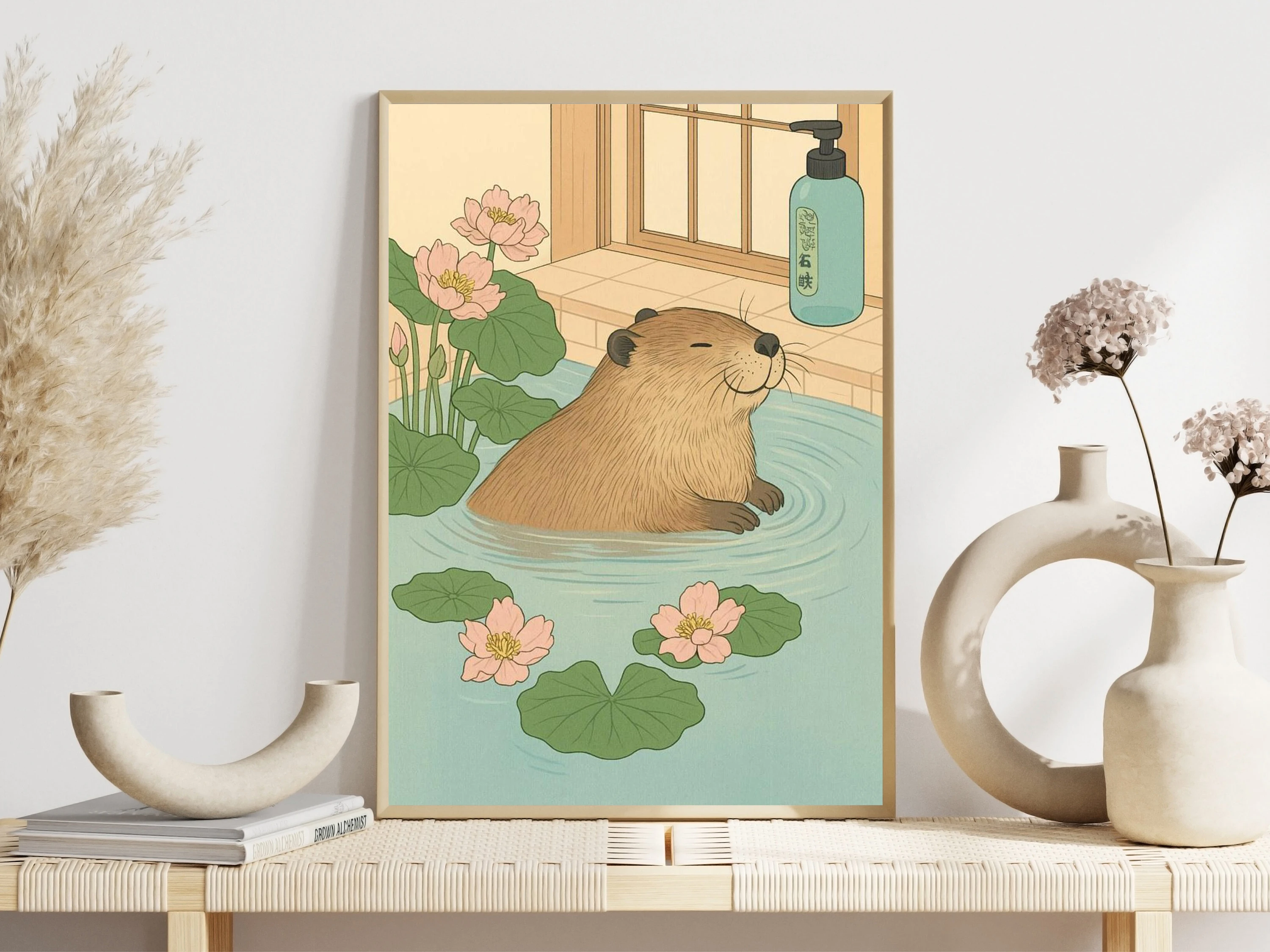 Minimalist Canvas Nordic Poste - Japanese Minimalist Lifestyle ulasan dan harga
