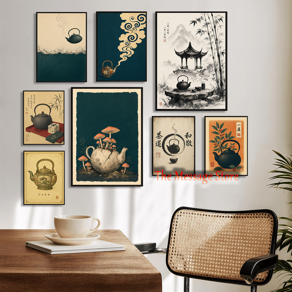 Japanese Teapot Art Minimalist - Japanese Minimalist Lifestyle ulasan dan harga