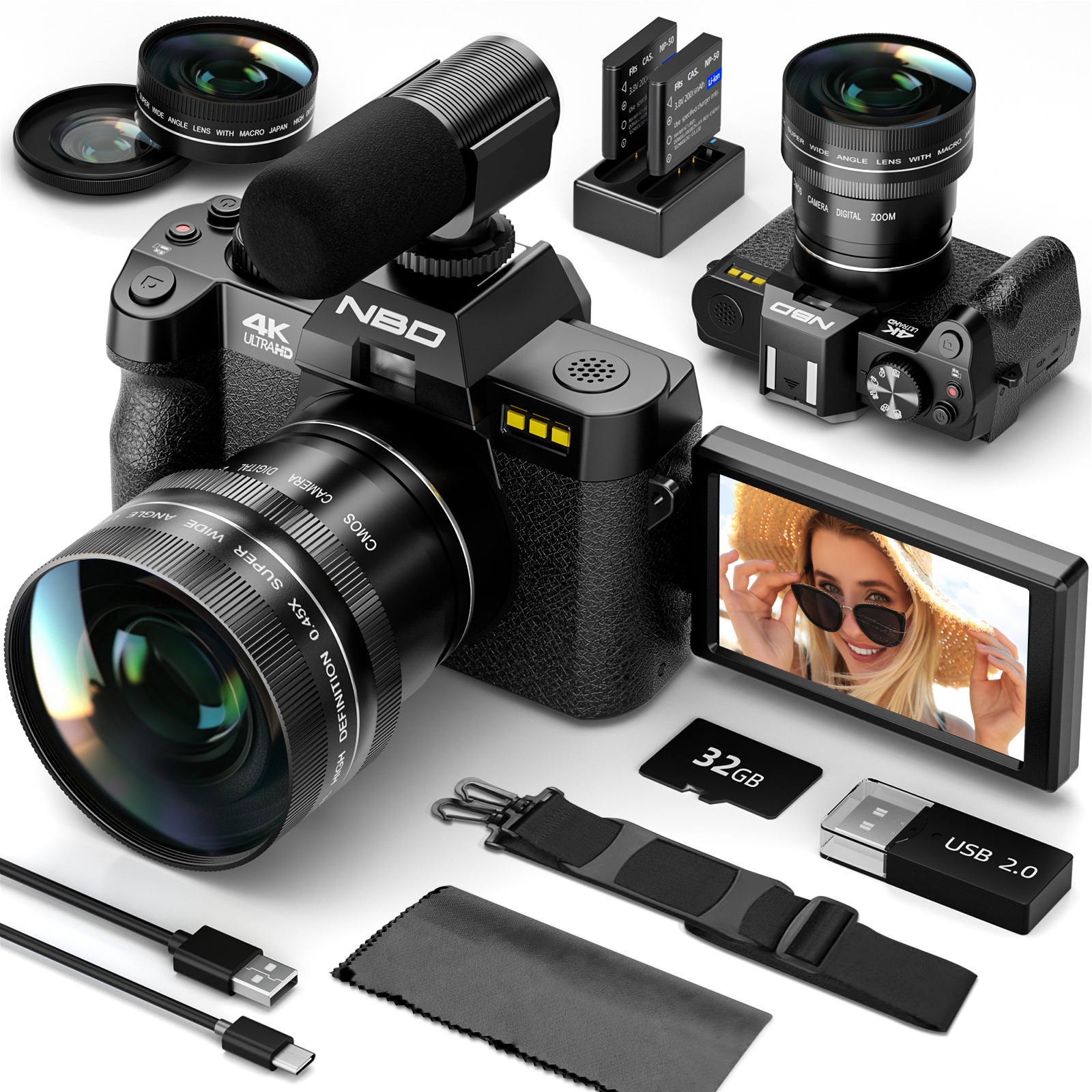 NBD 48MP 4K Digital Camera S10 - Japanese Lifestyle Vlog ulasan dan harga
