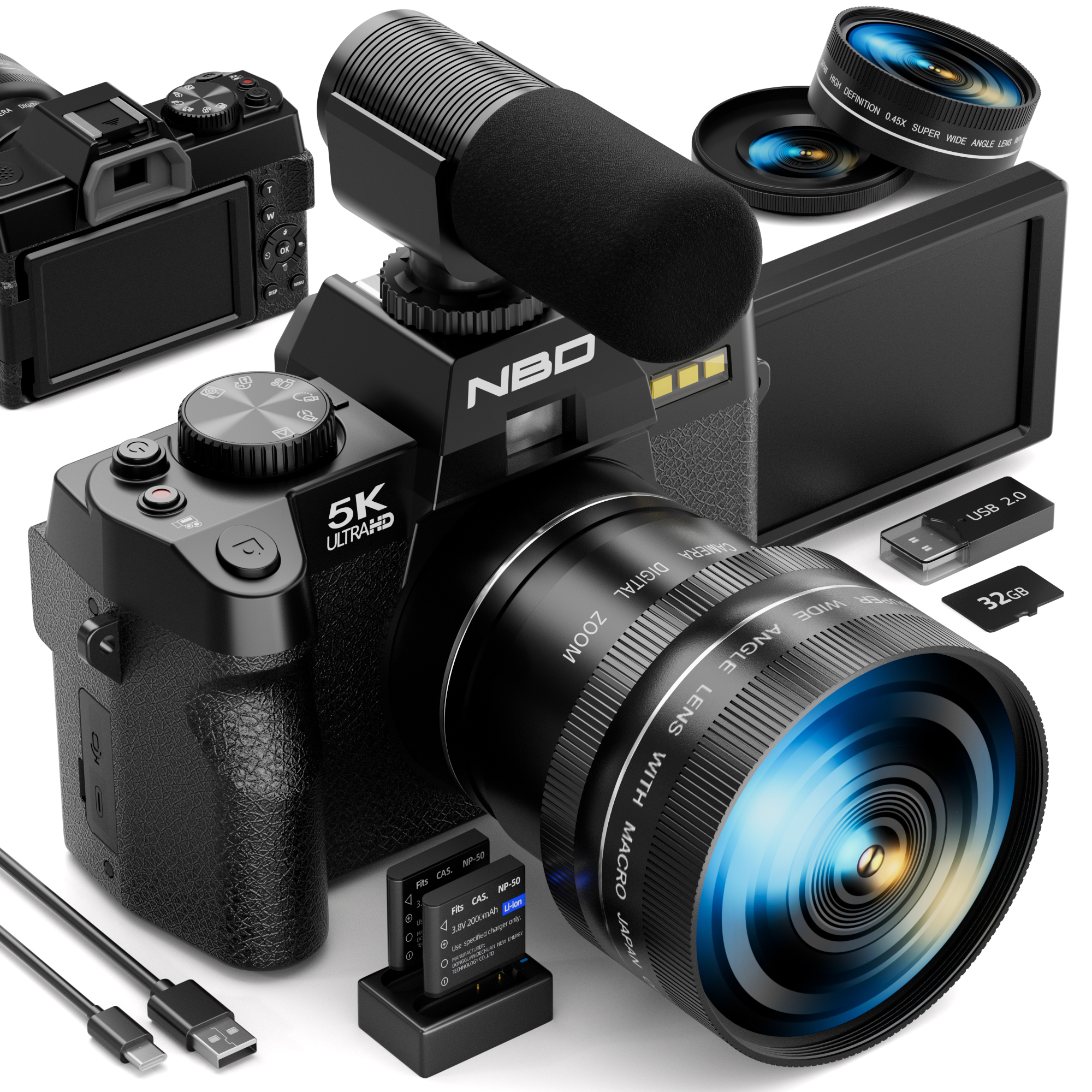 NBD 5K 48MP Digital Cameras fo - Japanese Lifestyle Vlog ulasan dan harga