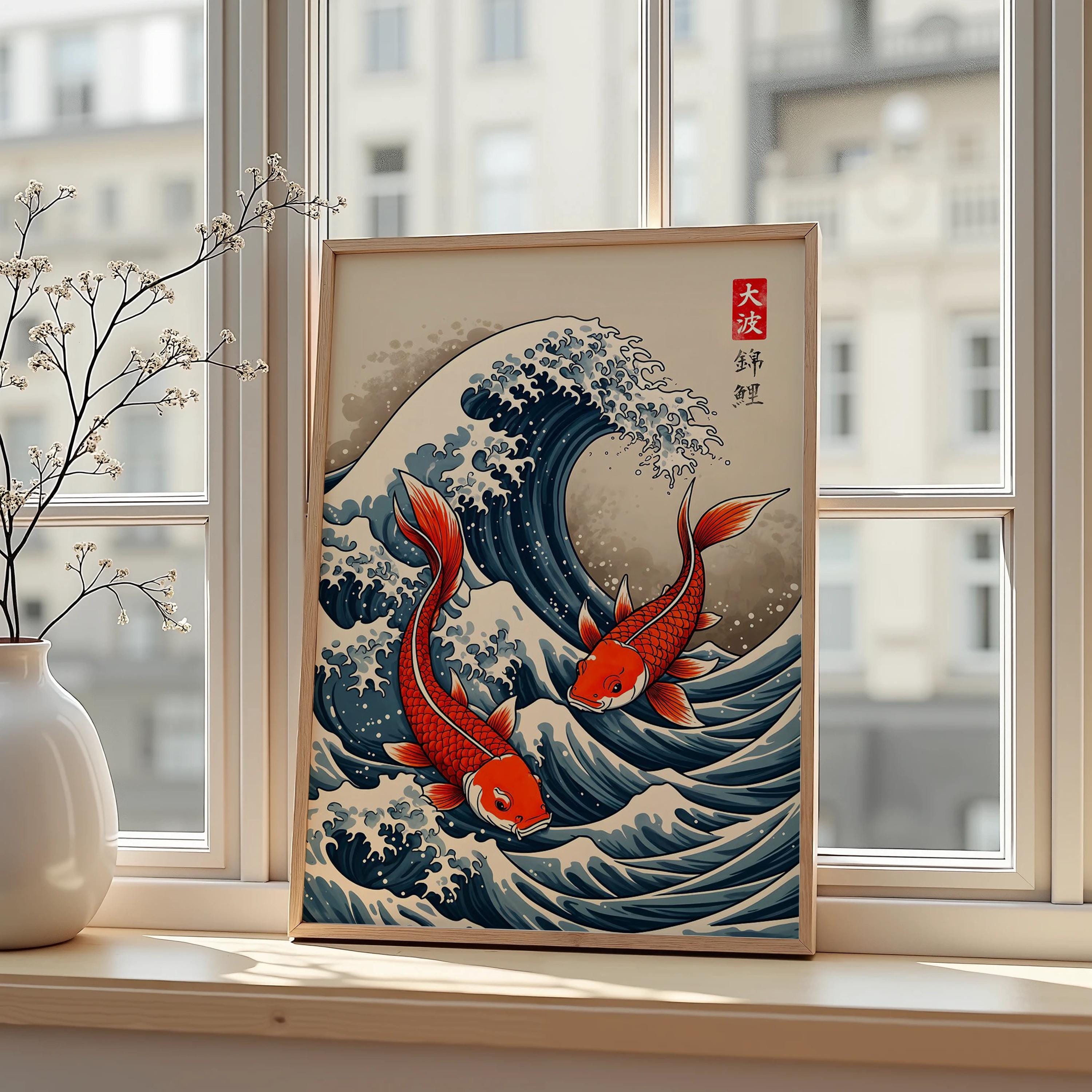 Koi Fish Poster Yayoi Kusama I - Japanese Minimalist Lifestyle ulasan dan harga