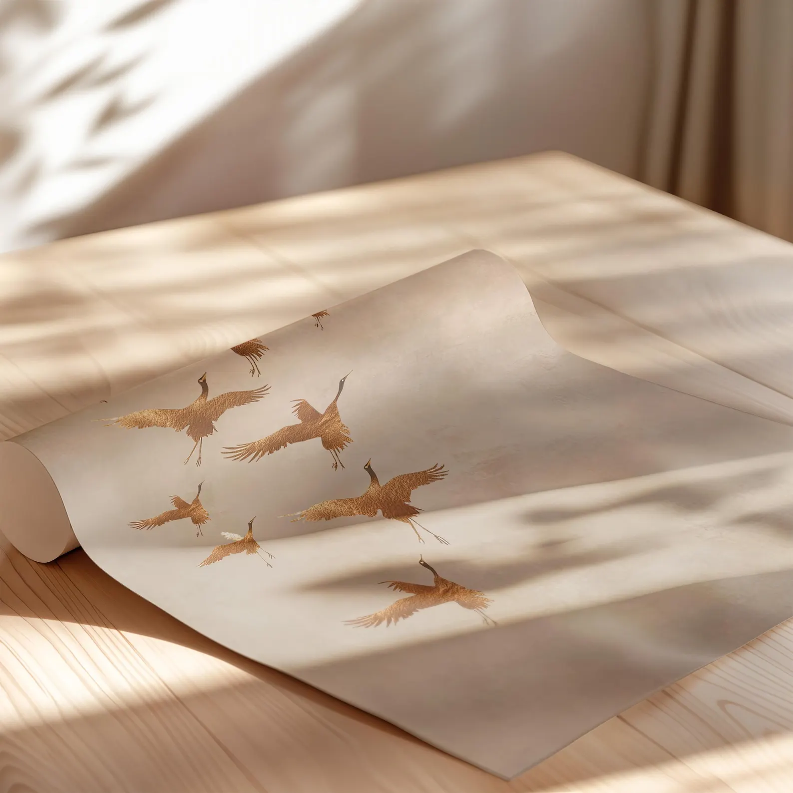 3PCS Golden Cranes Japanese Po - Japanese Minimalist Lifestyle ulasan dan harga