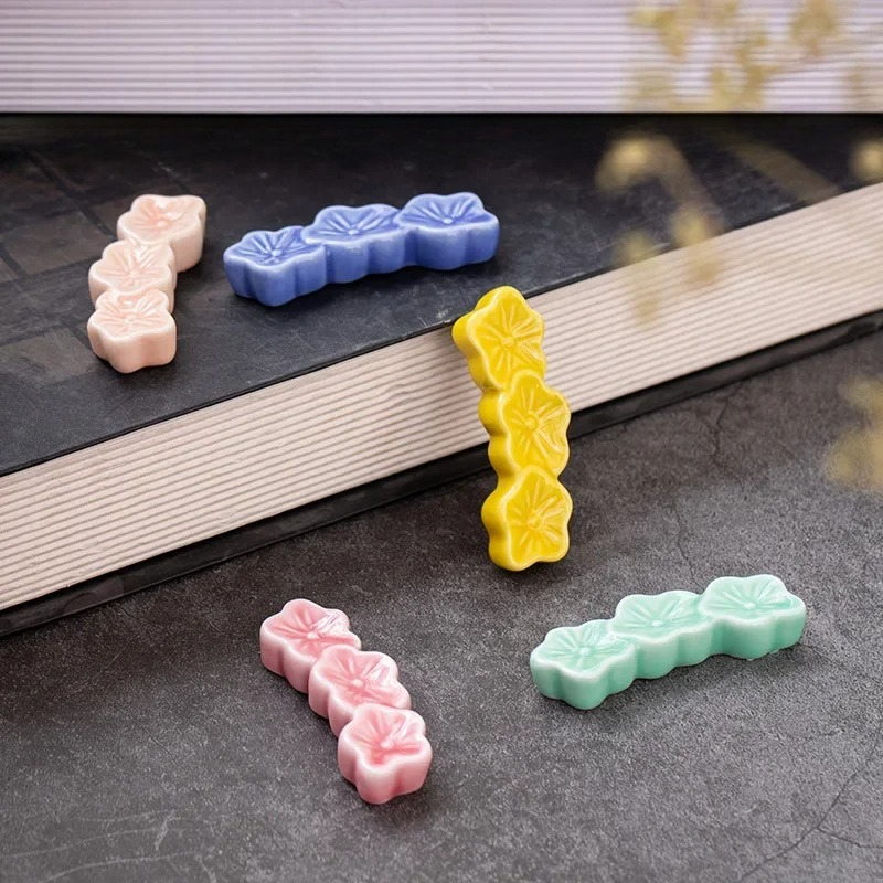 1PC Ceramic Sakura Blossoms Ch - Chopstick Rest Ceramic ulasan dan harga
