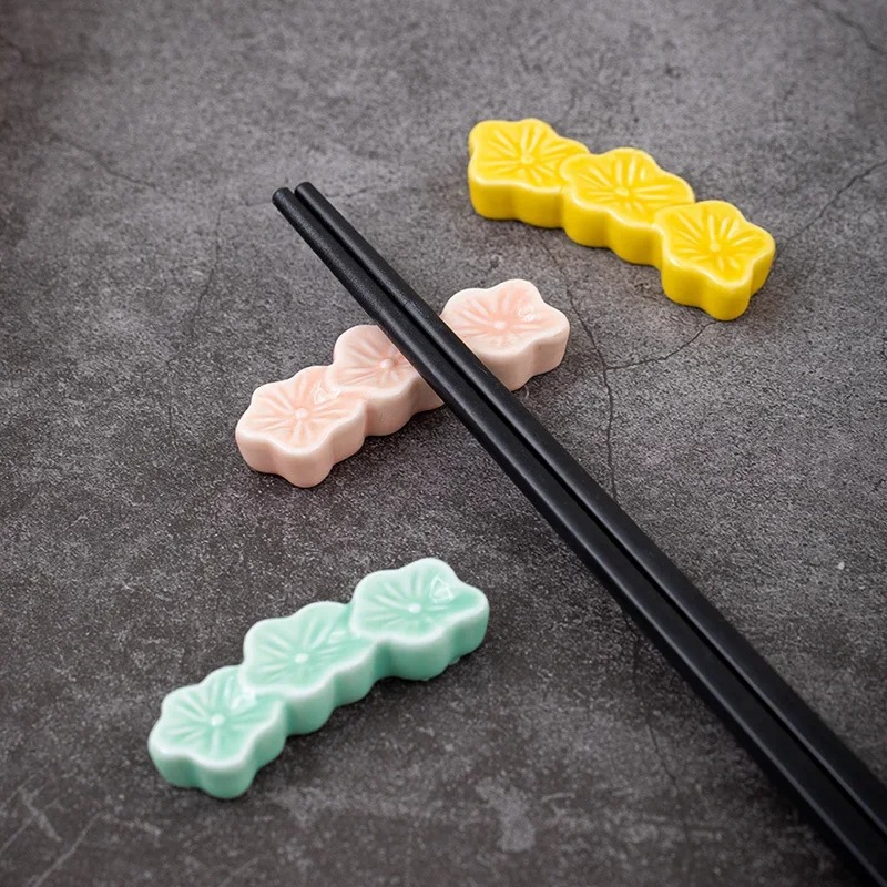 1PC Ceramic Sakura Blossoms Ch - Chopstick Rest Ceramic ulasan dan harga