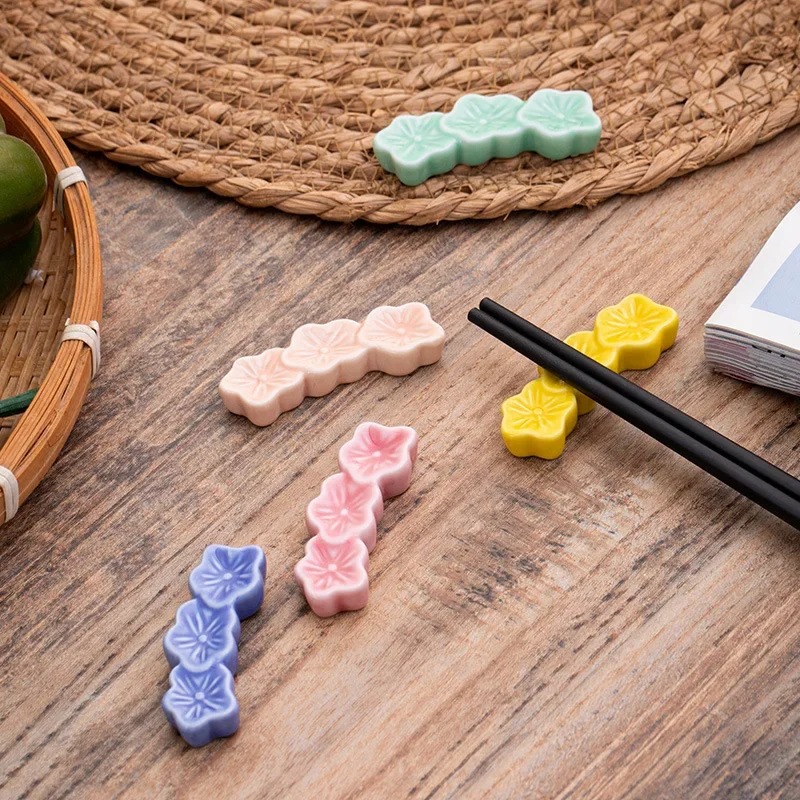 1PC Ceramic Sakura Blossoms Ch - Chopstick Rest Ceramic ulasan dan harga