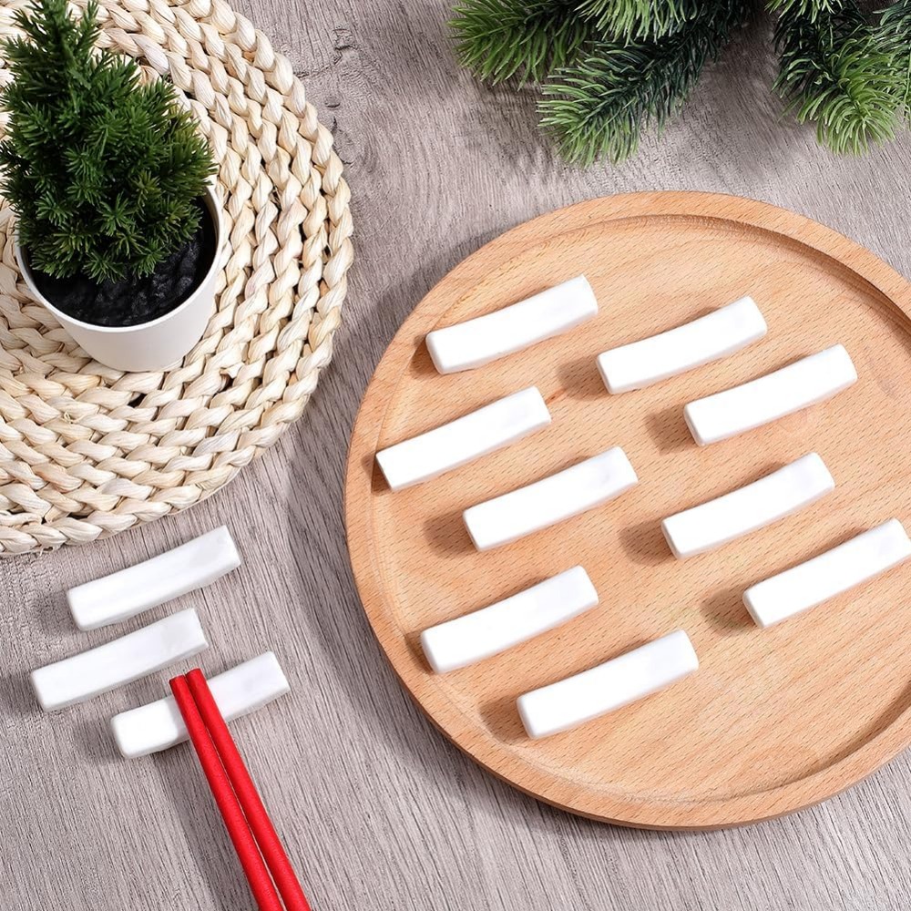 12Pcs Chopstick Rest White Jap - Chopstick Rest Ceramic ulasan dan harga