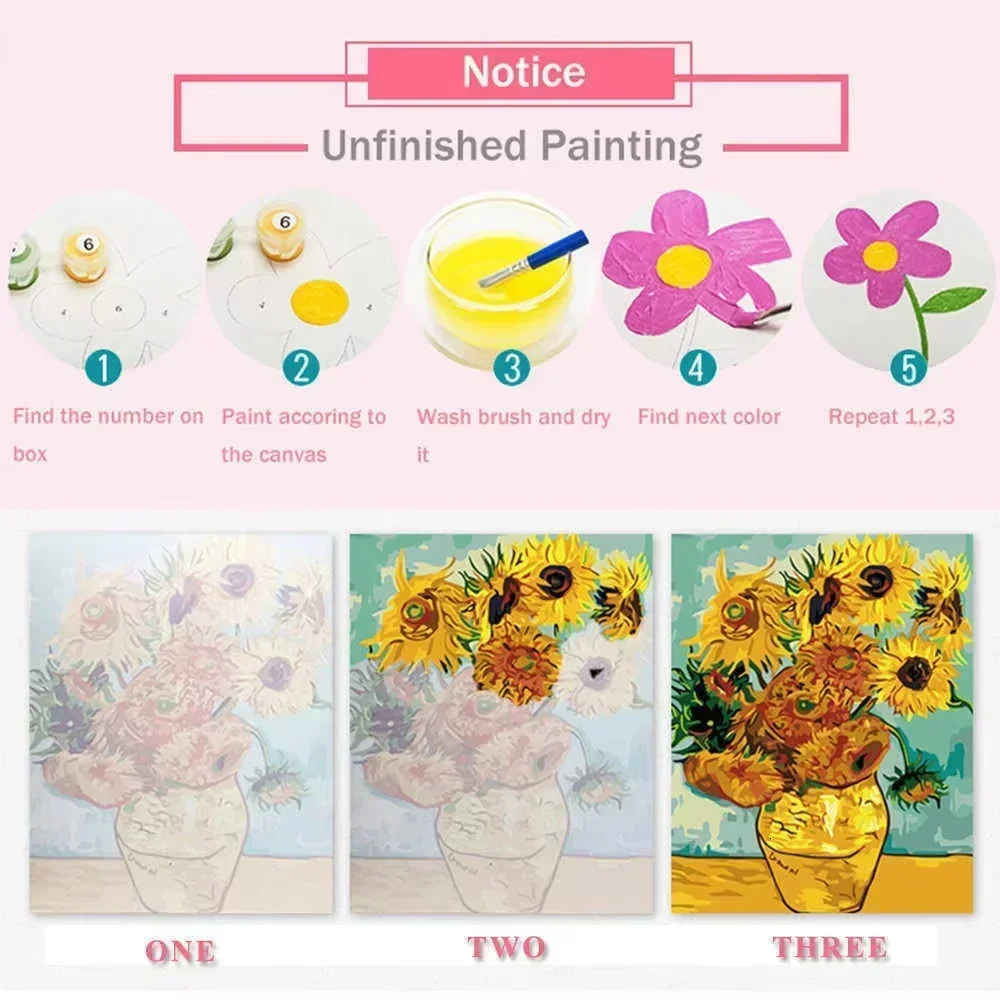  Oil Painting By Numbers kits  - Japanese Lifestyle Movie ulasan dan harga