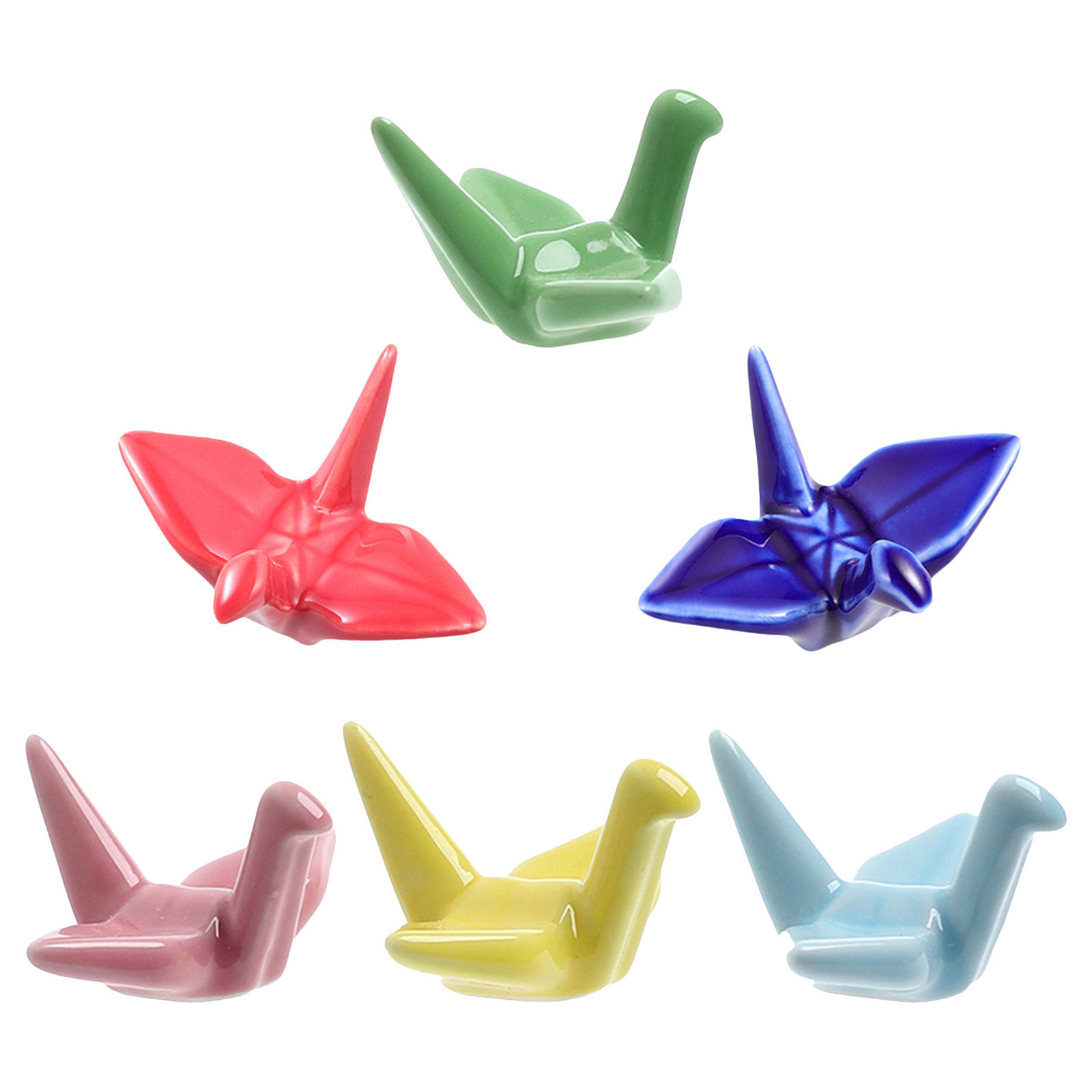 6Pcs Smooth Surface Ceramic Ch - Chopstick Rest Ceramic ulasan dan harga