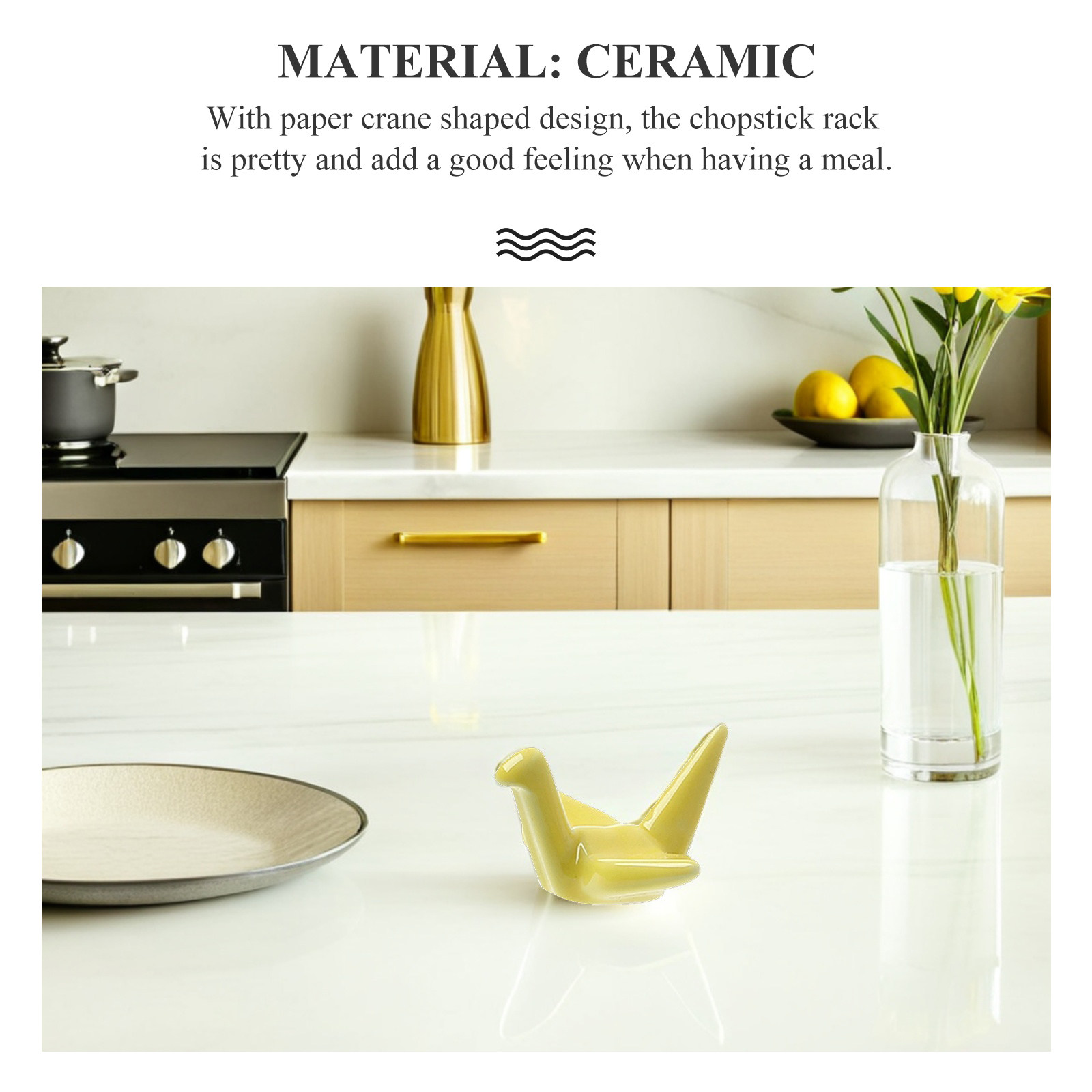 6Pcs Smooth Surface Ceramic Ch - Chopstick Rest Ceramic ulasan dan harga