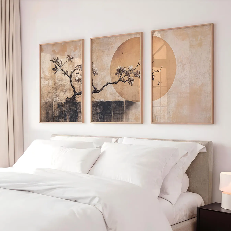 3PCS Minimalist Japandi Wall A - Japanese Minimalist Lifestyle ulasan dan harga